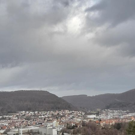 Ferienwohnung Panoramablick vom Obergeschoß Geislingen an der Steige Exterior foto