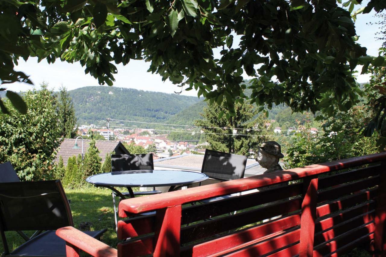 Ferienwohnung Panoramablick vom Obergeschoß Geislingen an der Steige Exterior foto